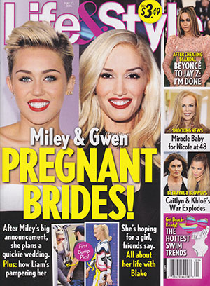 Illustration for article titled This Week In Tabloids: Mary-Kate Olsen, Miley Cyrus, Nicole Kidman, and Gwen Stefani Are Pregnant